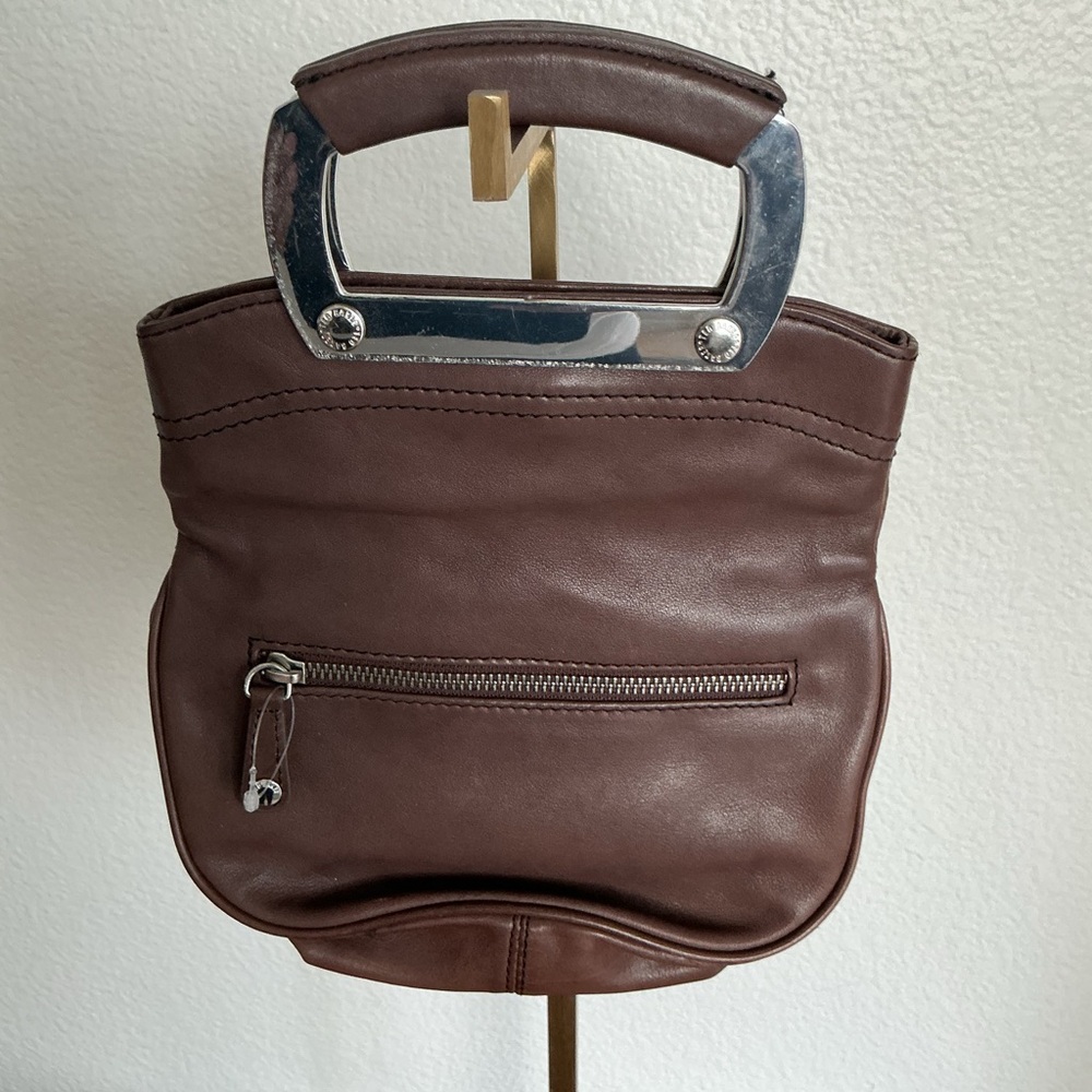 Ted Baker Brown Leather Top-Handle Satchel Bag